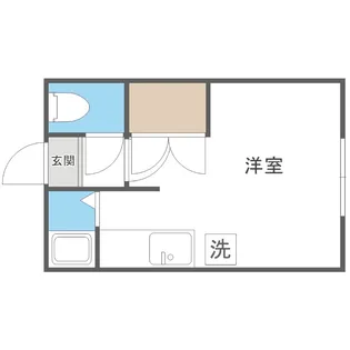 ヴェルディ厚別【104号室】の間取り