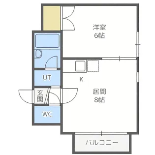 コンフォート栄通21【201号室】の間取り