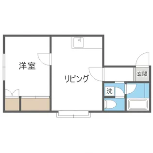 グランドール川下【207号室】の間取り