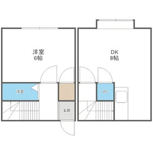 パルハイム厚別【1階】の間取り