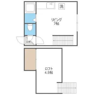 パルハイム厚別【2階】の間取り