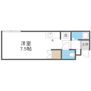 プラザイン桑園【102号室】の間取り
