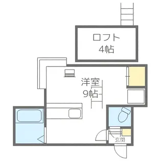 プレスティジャス美園【104号室】の間取り