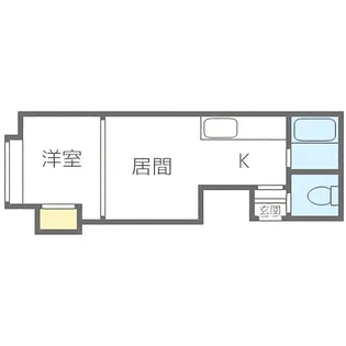 ルーブル南5条【204号室】の間取り