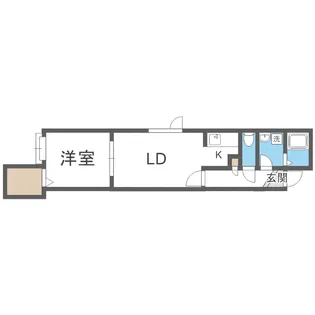 レイクサイド34【206号室】の間取り