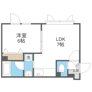 リッチヒルズ参番館【105号室】の間取り