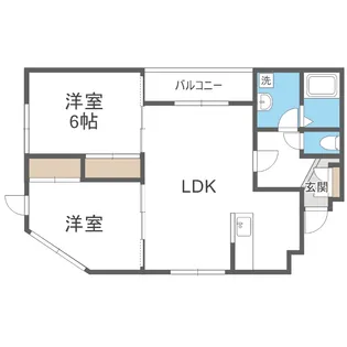 ル・シエル月寒東【2階】の間取り