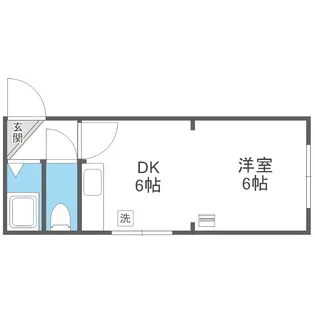 シティハイツ南6条【4階】の間取り