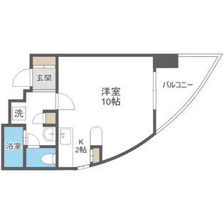 アール28【208号室】の間取り