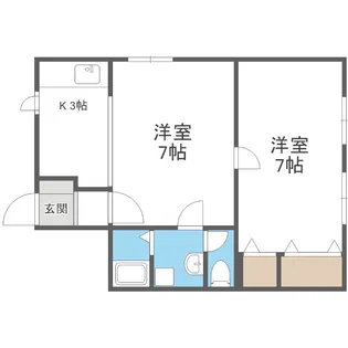ホワイトハイツ【5号室】の間取り