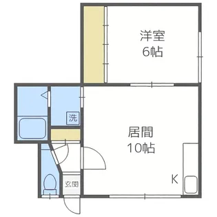 大和コーポ【202号室】の間取り