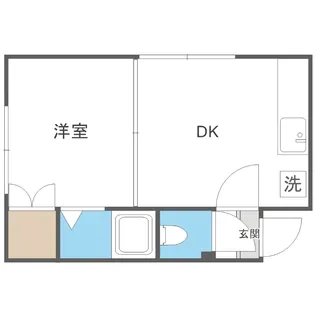 ハイツ鈴蘭【5号室】の間取り