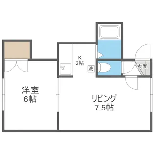 ソレイユ北郷【103号室】の間取り