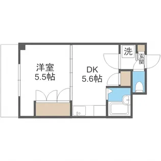グランビュー中島公園【8階】の間取り