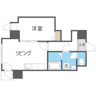 コートロティ大通【303号室】の間取り