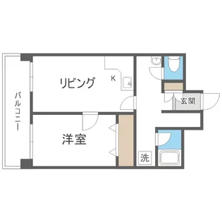 ハイツペアシティ22【203号室】の間取り