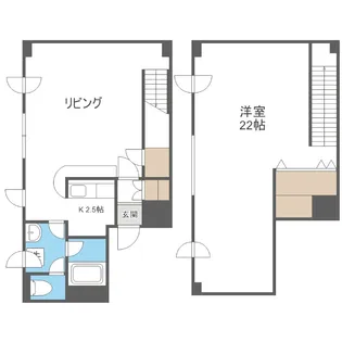 ドミローレル平岸【401号室】の間取り