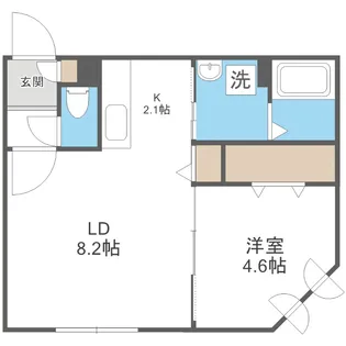 Prograce S19【101号室】の間取り