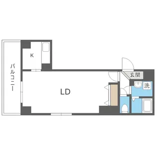 I-FRONT NAEBO(アイ フロント ナエボ)【705号室】の間取り