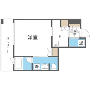 ラフィネタワー札幌南3条【7階】の間取り