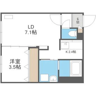 ウェルノント【1階】の間取り