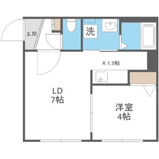 ラフィーネ澄川Ⅲ【4階】の間取り