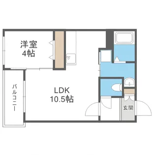 Kabaya Garden SAPPORO (カバヤガーデンサッポロ)【5階】の間取り