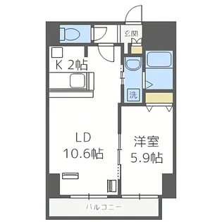 サンコート本郷通ガーデンヒルズ【14階】の間取り