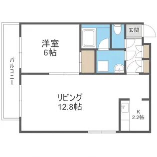 ibiza中島公園【403号室】の間取り