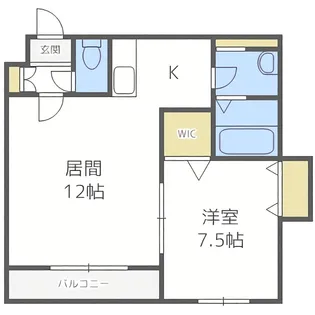 クラリス菊水V【4階】の間取り