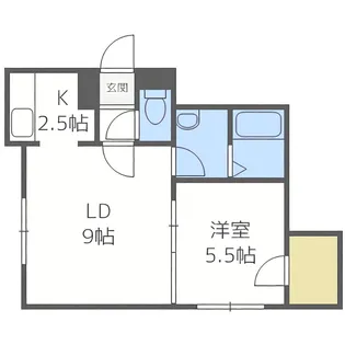 ジュピター月寒東I【205号室】の間取り