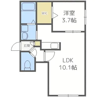 リベルタ桑園【2階】の間取り