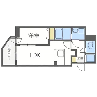 アルファタワー札幌南4条【11階】の間取り