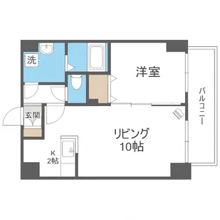 アヴェニュ近美前【6階】の間取り