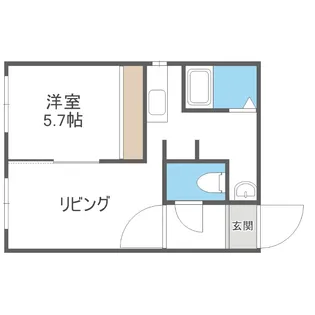 パトラス白石【303号室】の間取り