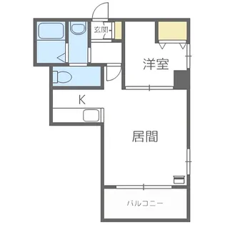 REGALO菊水二条【2階】の間取り
