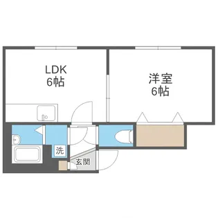 M’sコート月寒【301号室】の間取り