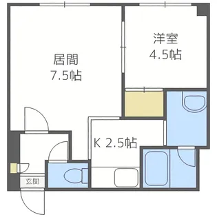 エポック南7条館【2階】の間取り