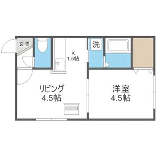 クレセア南10条【3階】の間取り
