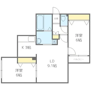 South nana(サウスナナ)【2階】の間取り