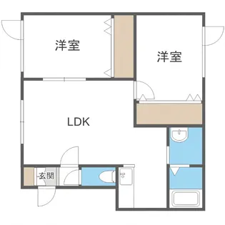 コーポライジングサン2 A棟【2階】の間取り
