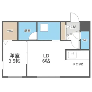 リラクオーレ平岸【2階】の間取り