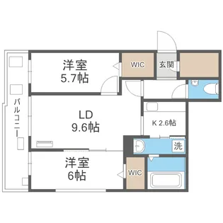 ASAHIYAMA CITY.STELLA【3階】の間取り