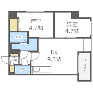 カサトレスベレーザ【3階】の間取り