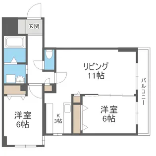 ラディア山鼻【2階】の間取り