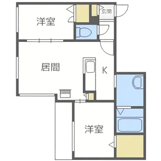 コローレ伏見【4階】の間取り
