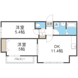 カサトレス・AG【6階】の間取り