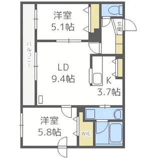 クレストハウス1816【305号室】の間取り
