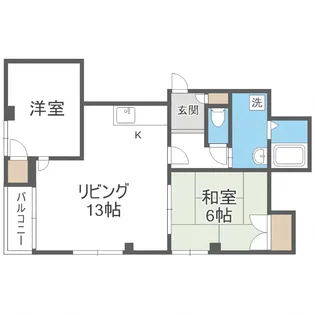 さざんパレス【3階】の間取り