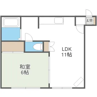 アクアハイツ【2号室】の間取り